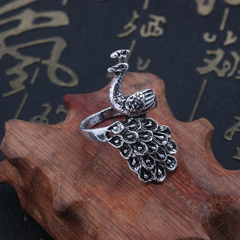 Gothic Punk Ring Men Retro Dragon Rabbit Snake Tiger Wolf Rings Skeleton Devil Evil Eye Pentagram Animal Male Ring Jewelry Anel