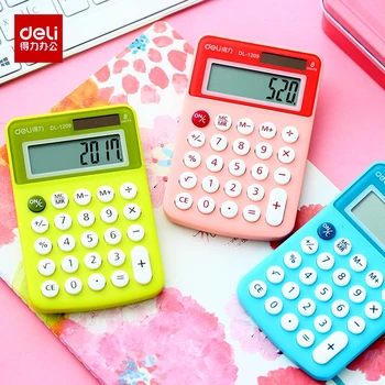 

Deli 1209A 8 digits calculator Pocket calculator easy to carry student officer brand new 3 colors optional
