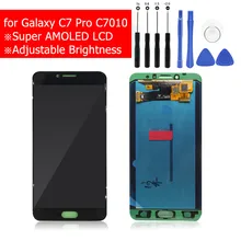Для Samsung Galaxy C7 Pro C7010 ЖК-дисплей с сенсорным экраном дигитайзер сборка ЖК-дисплей для Galaxy C7 Pro запчасти для ремонта