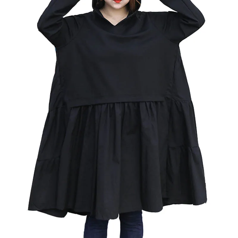 Осенне-весеннее Женское Платье 4XL 5XL 6XL плюс размер платье бюст 150-140 см милый стиль