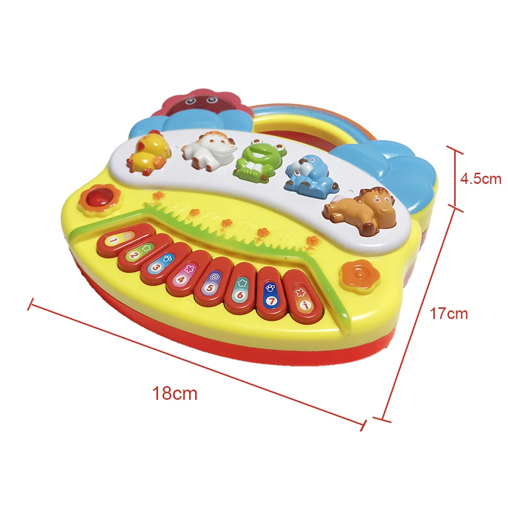 Обучающий игрушечный ксилофон для детей животная ферма музыкальный инструмент Детские Музыкальные Игрушки для развития ребенка 1-3 подарок на день рождения малыша