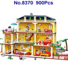 8370 900 шт друг принцесса вилла дом дома девочки строительный блок игрушка