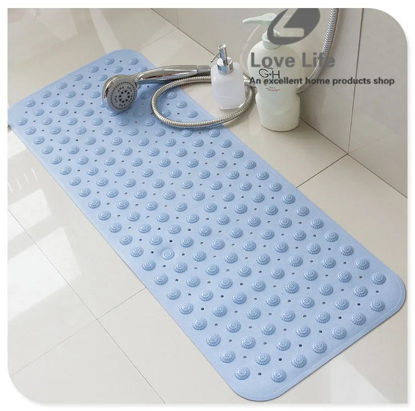 New Non slip bath mat Massage With sucker PVC shower mat for bathroom