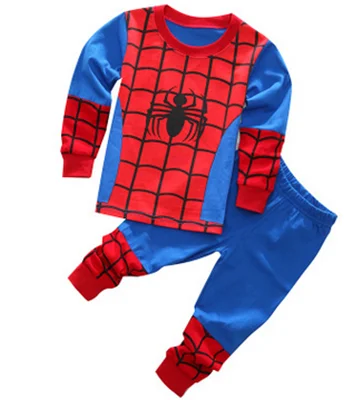 Детские пижамы для мальчиков «Халк Капитан Америка» детские пижамы «Мстители Марвел» Железный человек Человек-паук, пижамные комплекты детская одежда для сна От 2 до 10 лет
