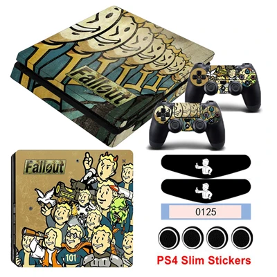 Игровой стиль наклейки для кожи PS4 Slim sticker s Skins для Playstation 4 Slim консоль и контроллер геймпад виниловая Защитная Наклейка - Цвет: YSP4S-0603