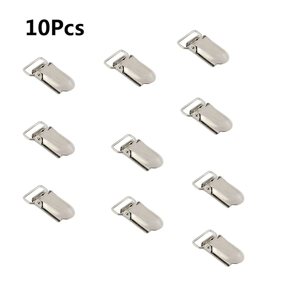 

10 Pcs Metal Clips Insert Baby Pacifier Dummy Holders Pacifier Suspender Hook Affordable Simple Design Durable Utility Tools
