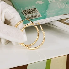 Золотые круглые большие круглые серьги-кольца 4,5 см для женщин, аксессуары из сплава, трендовые модные ювелирные изделия, подарки, серьги для вечеринок