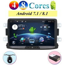 Quad Core/Octa Core Android 8.0/8.1 Radio auto gps Navi Per Duster Dacia Logan Sandero stereo Centrale lettore di Cassette Macchina Fotografica