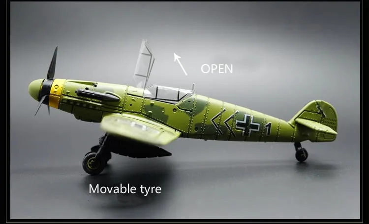 1:49 в сборе, военная модель BF 109, самолет, Игрушечная модель самолета, уличный спортивный планерный самолет