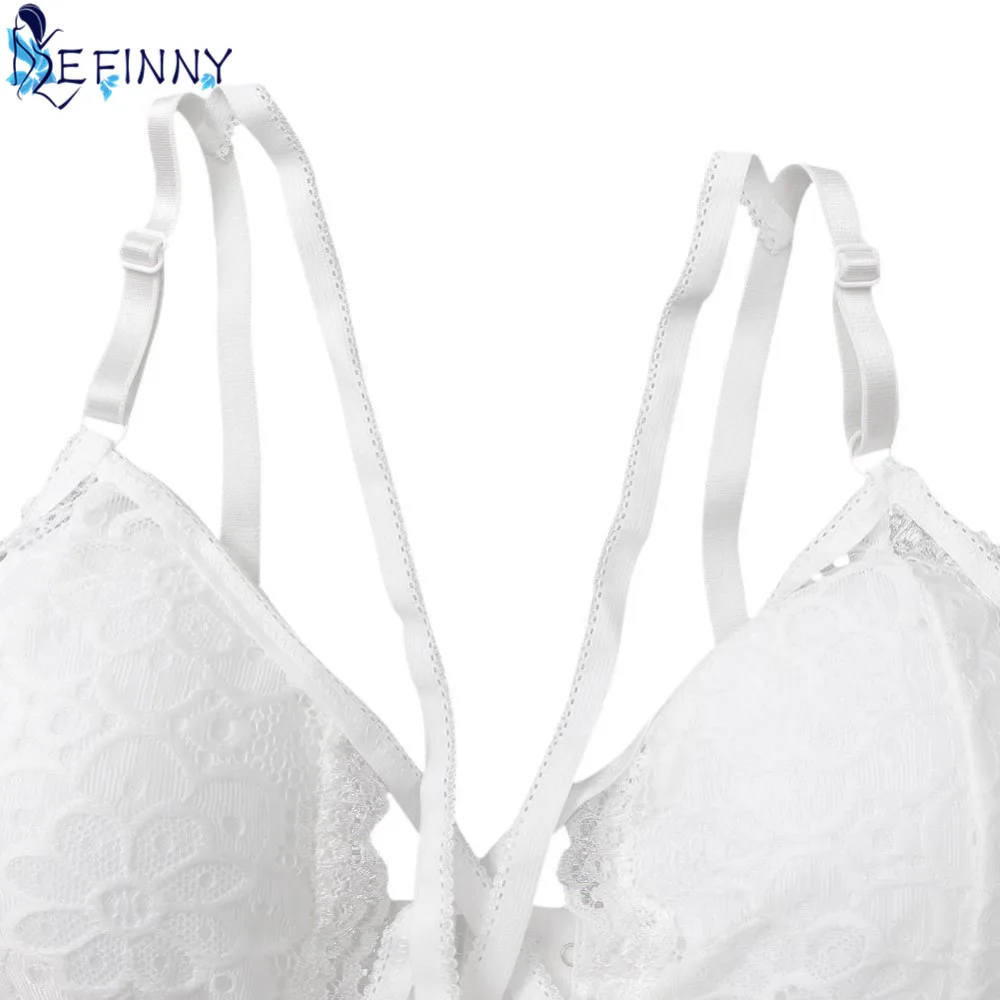 2018 Newest Sexy Women Lace Then Push up Tube Tops Fresh Girl Back Closure Lace Padded Wire Free Elegant Leisure Safe Lingerie