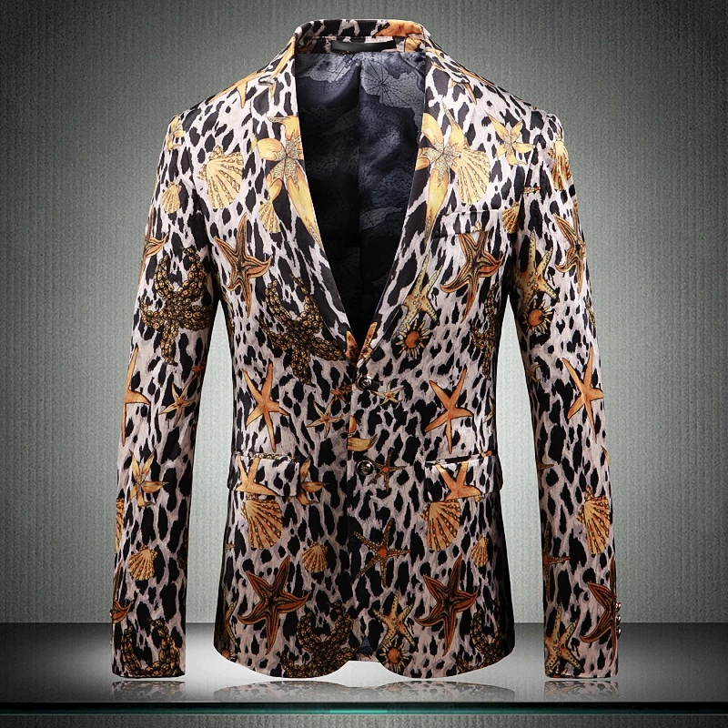 Super Kwaliteit 2019 Mannelijke Pak Blazer Luipaard Print Party Wedding Festival Blazers voor Mannen Podium Slim Fit Jas 12 #35D50 Super Kwaliteit 2019 Mannelijke Pak Blazer Luipaard Print Party Wedding Festival Blazers voor Mannen Podium Slim Fit Jas 12 #35D50