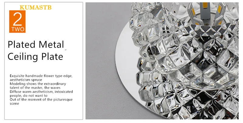 Round Crystal Ceiling Light 20