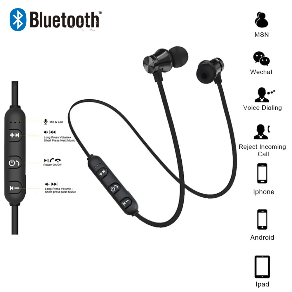 2019 новые стильные беспроводные Bluetooth наушники спортивные с защитой от пота для