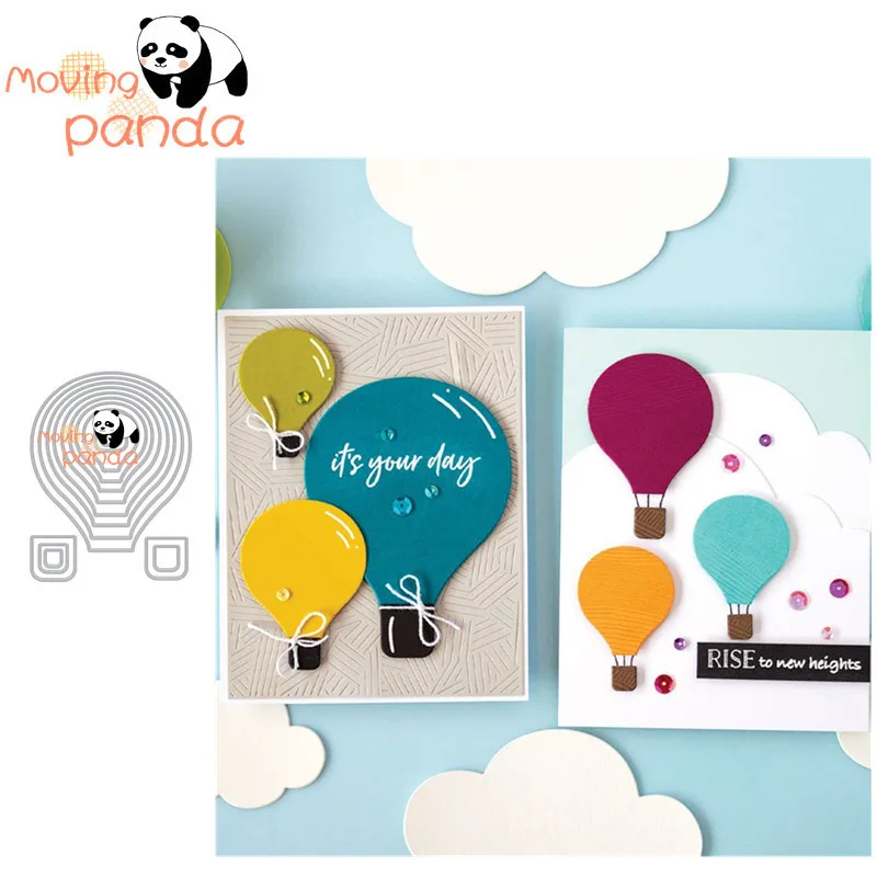 

15 PCS Hot Air Balloon Metal Cutting Dies Stencils For DIY Scrapbooking Embossing Paper Knife Mould Die Cuts Photo Album