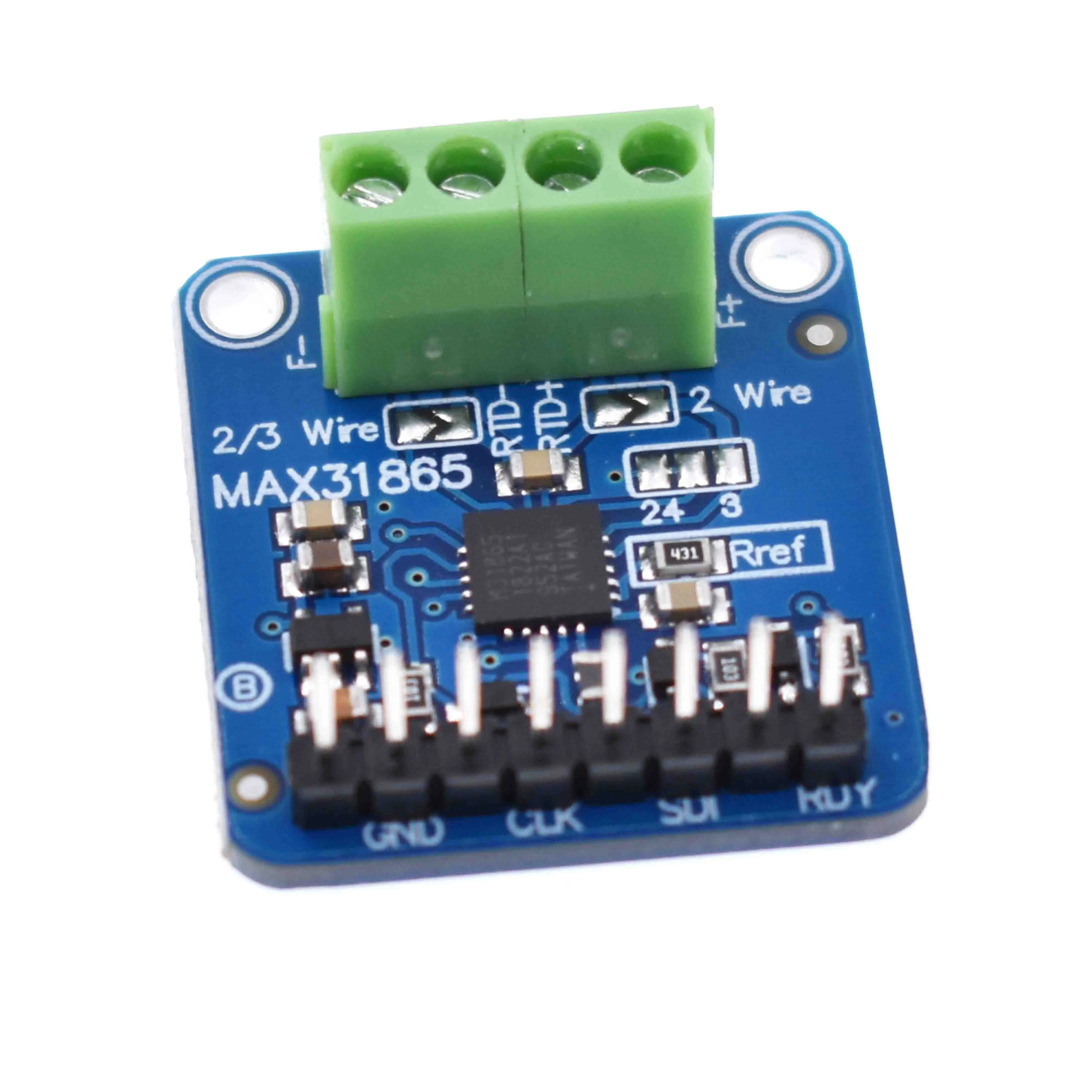 Sensor de Temperatura Board para Arduino Spi 3.3 V e 5 v Max31865 Pt100 e pt1000 Amplificador Termopar Idt para digital Converter Módulo