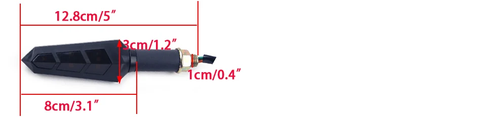 Beler 2x12 В Универсальный мотоцикл велосипед 6 светодио дный Янтарный поворотов мигалка Световые индикаторы лампа