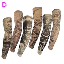 Недавно 6/10/20 шт. нейлоновая эластичная фальшивая, временная татуировка, длина рукава, татуировка на руку поставки DOD886
