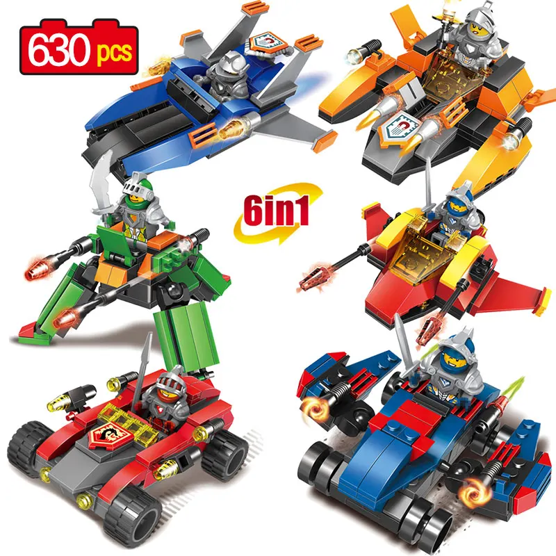 

6 In1 Knights Siege Machine Model building kits Compatible legoINGLY Technic Cars Building Blocks Bricks Scurrier for Children