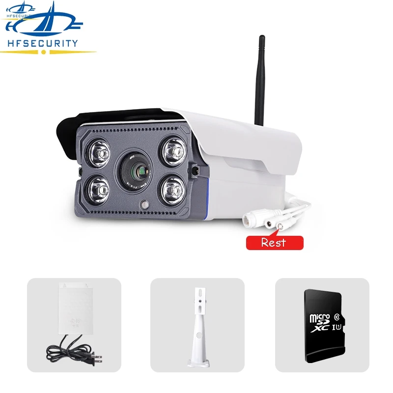 

HFSECURITY 720P Outdoor SD Wireless Camera Wifi HD 1080*720 Night Version Android IOS for Windows XP/7/810 Surveillance Camera