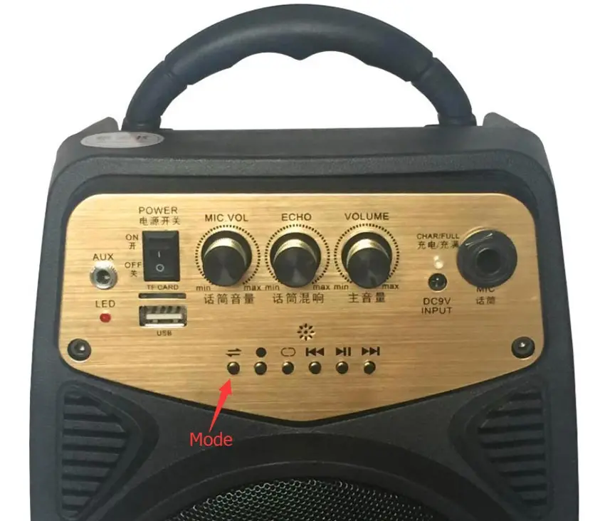 TEMEISHENG 20 Вт портативный высокой мощности беспроводной Bluetooth динамик Поддержка TF карта USB диск воспроизведение AUX и микрофон вход колонка