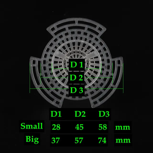 10Db Szivárgásálló Virágcserép -Lyuk Hálószobás Kúpos Bonsai Edény Alsó Kúp Rács Szőnyeg Háló - Image 6