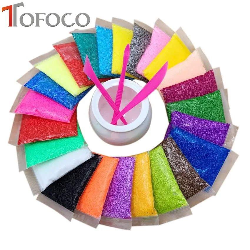 TOFOCO 24pcs/Set Snow Pearl Mud Play Dough Plasticine With Tool Handmade DIY Polymer Clay Slime Toys | Игрушки и хобби