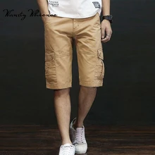 Летние мужские мешковатые мульти карман военные на молнии Карго короткие Горячие Бриджи мужские длинные армейский зеленый хаки мужские тактические шорты плюс размер