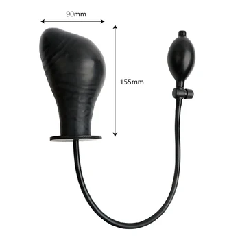 IKOKY Inflatable Female Masturbator Anal Plug Huge Dildo with Pump Sex Shop Fake Penis Sex Toys for Women Adult Product 3
