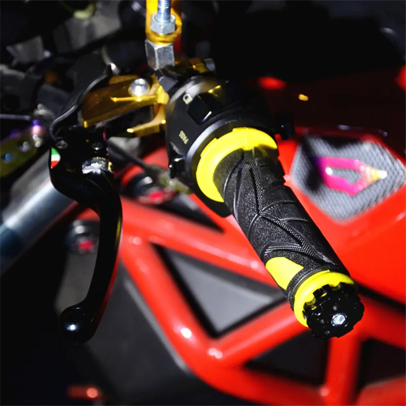 Разноцветная ручка для скутера kawasaki honda suzuki benelli yamaha мотоциклетные детали ручки