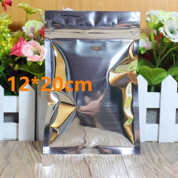 

12*20cm Aluminum Foil Resealable Valve Ziplock Retail Plastic Event Pack Package Bag, Zipper Zip Lock Bag Plastic Packaging