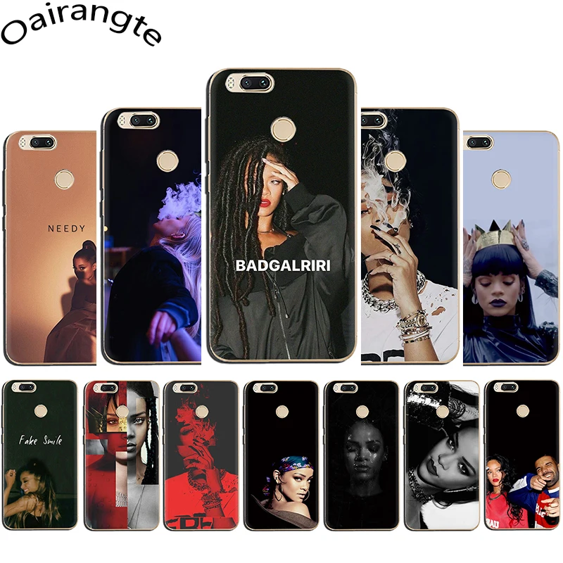 

Rihanna Drake Hard Phone Case for Xiaomi 5 5S 5X 6 6X A1 A2 8 9 SE Lite Mix 2S Max 3 F1 9T A3 Pro CC9e