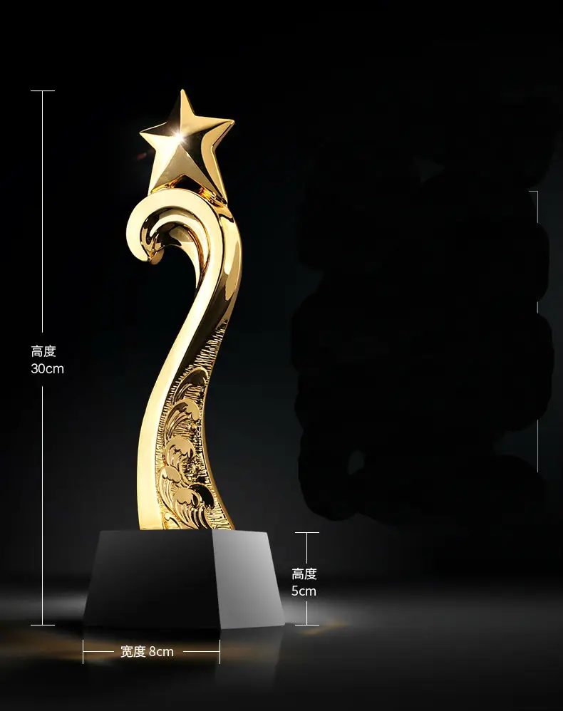 Высокое качество! Блестящий награда Кристалл трофейный металлический Кубок каучук отличные кадры трофей, Бесплатная доставка