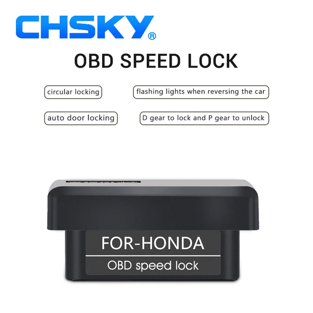 CHSKY автомобильный OBD скоростной замок подходит для Honda CRV Odyssey City Spirior XRV Crider Accord Jade Vezel Авто OBD скоростной замок Автомобильный Дверной замок