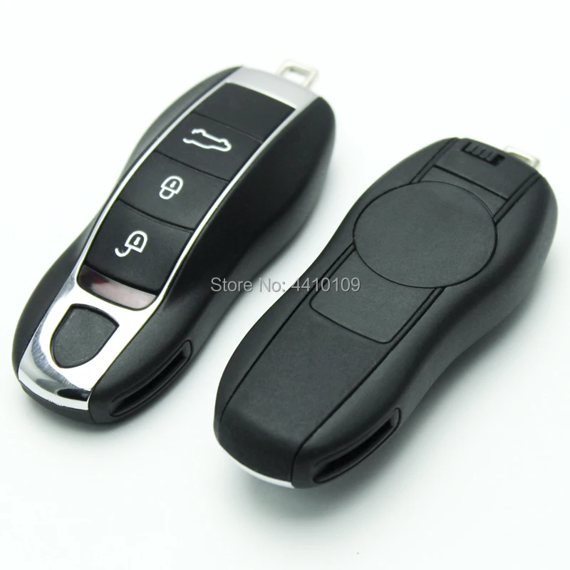 

3Button Remote Car Key Shell Replacement For Porsche Cayenne Macan Key Case Cover With Logo Free Shipping