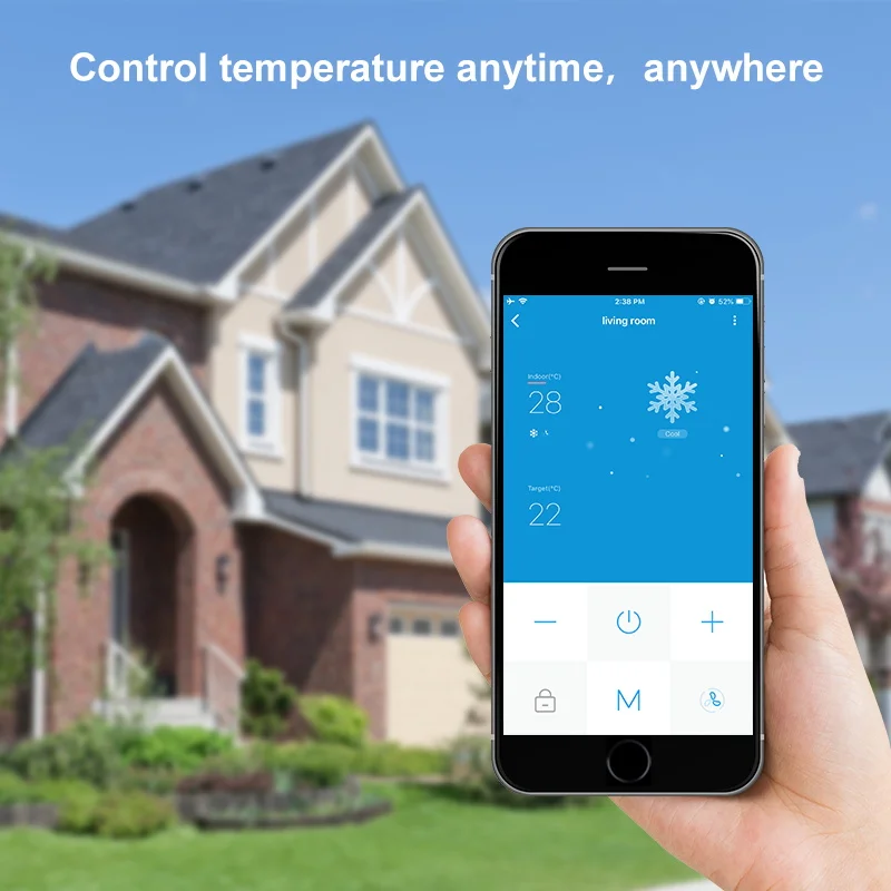 AE-669-K Touch Screen LED Temperature Regulator Central Air Conditioner WIFI Thermostat APP Control Temperature