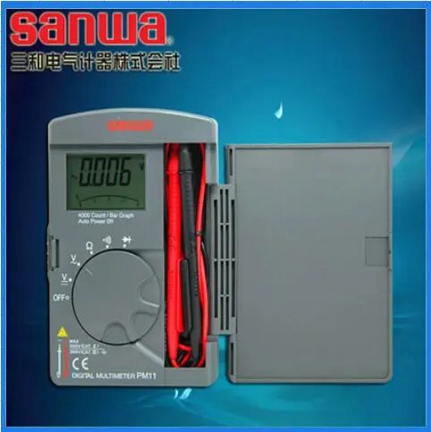 

SANWA PM11 PM-11- Pocket Digital Multimeter Rugged Analog Pointer in Japan
