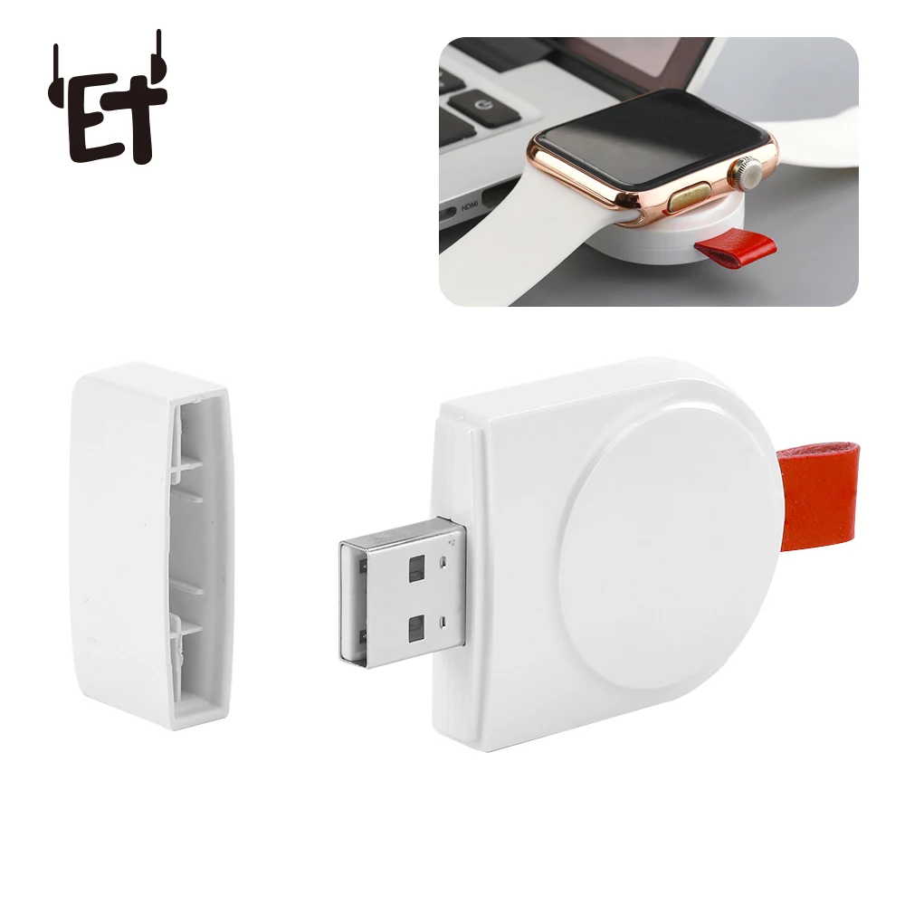 

ET Wireless Charger for Apple Watch 4 3 Mini Fast USB Charger for iWatch Series 4 3 2 1 Portable Chargers for Travel Business