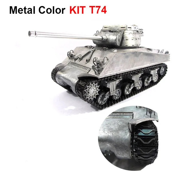 Mato металлическая модель танка готовая к запуску Металл M36B1 rc Танк Разрушитель инфракрасная версия - Цвет: Metal Color KIT T74