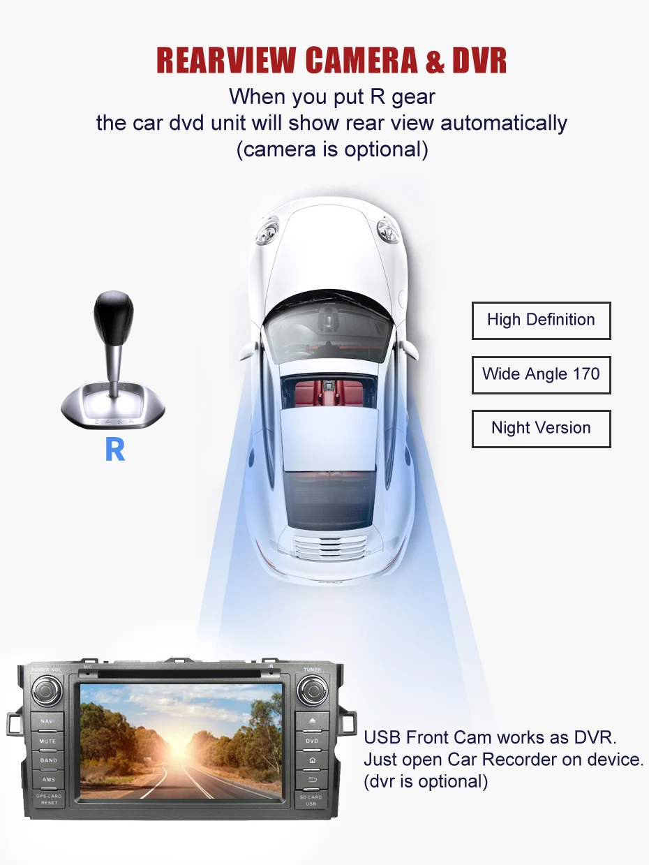 Flash Deal KANOR 4+32G Octa Core Android 9.0 2din car radio For Toyota Auris With GPS Navigation DVD Bluetooth SWC Audio Car Multimedia 5