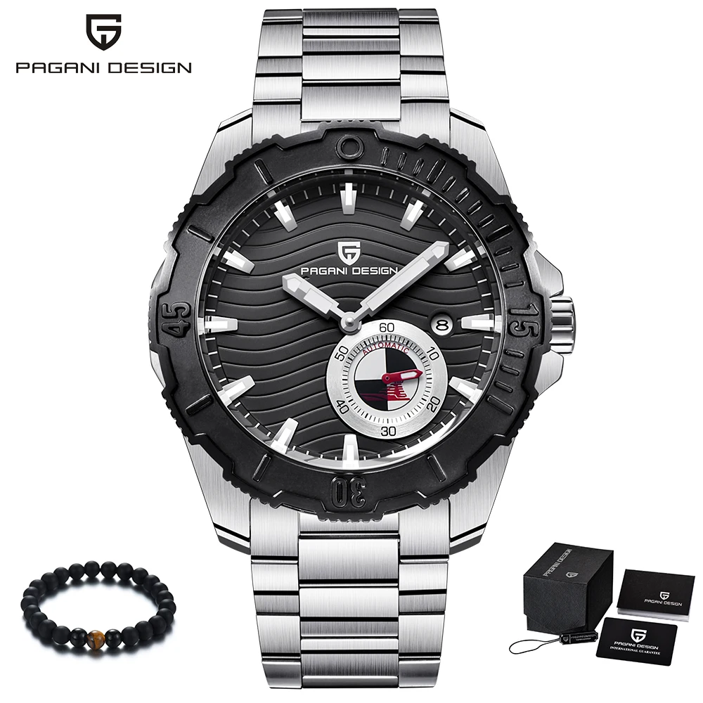 

PAGANI Design Brand Men Luxury Watches Automatic Full Stainless Steel Waterproof Wristwatch Mens Watches Clock relogio masculino