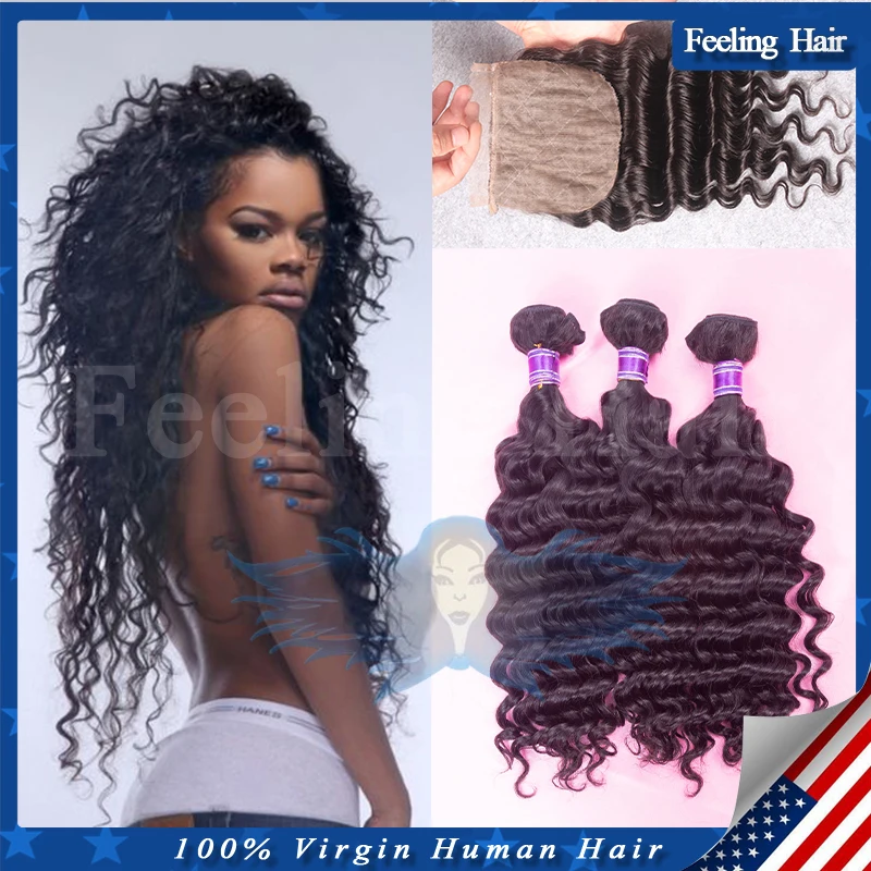 

malaysian deep wave with silk closure,malaysian silk base closure with bundles,4 pcs lot virgin malaysian deep wave with closure