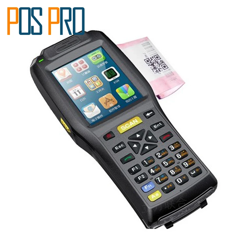 IPDA015 PDA Android With Thermal Printer 58mm 4000mA battery capacity Android Barcode Scanner handheld terminal PDA