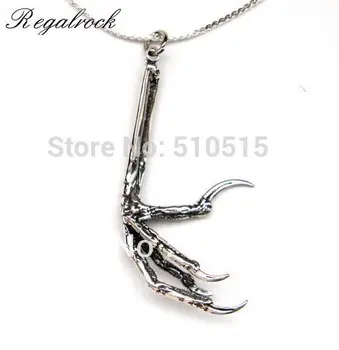 

Regalrock Hot Vintage Style Bird Foot Claw Talon Pendant Necklace