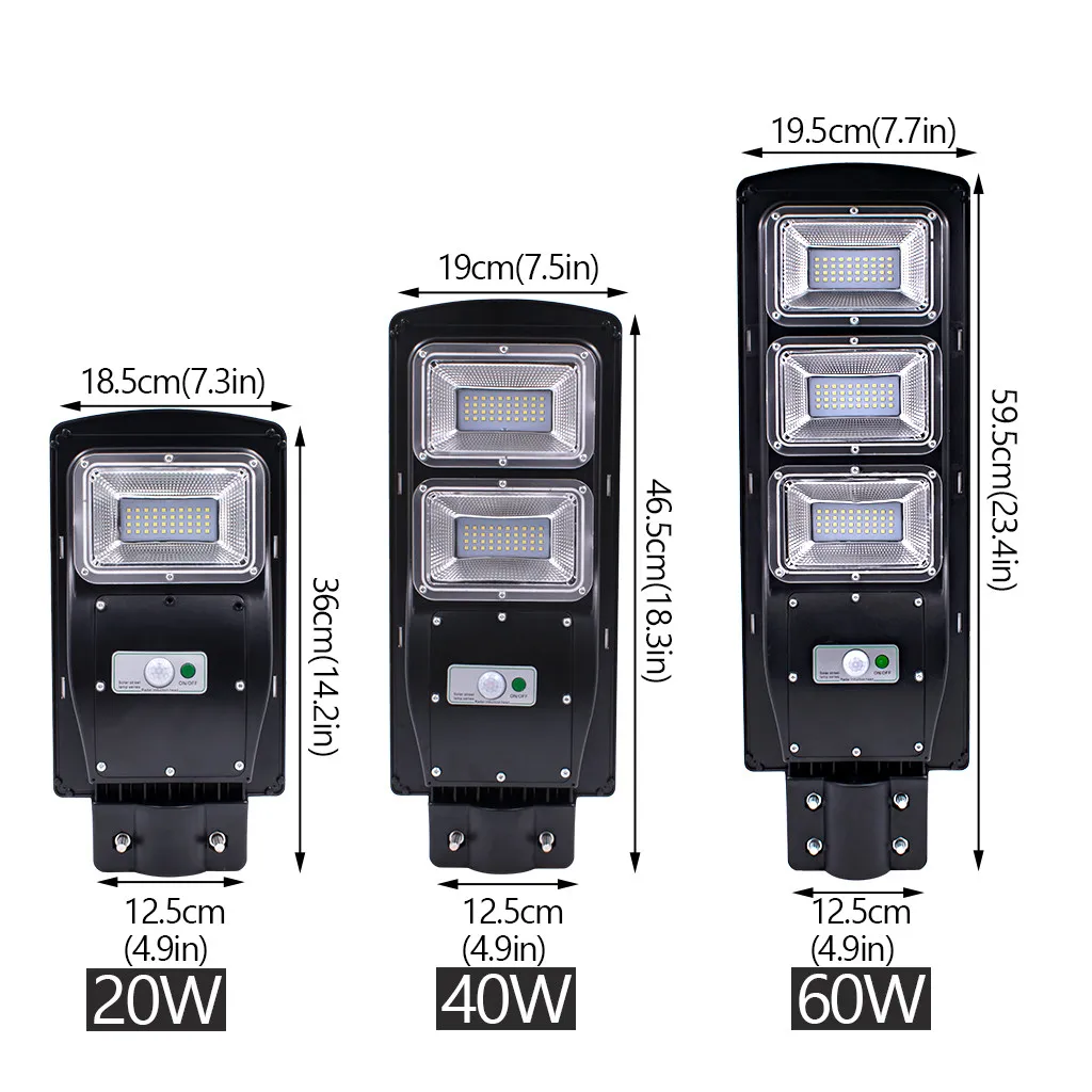 ISHOWTIENDA 20 W/40 W/60 W светодиодный солнечные открытый Уолл-стрит свет движения PIR Сенсор настенный светильник Открытый Водонепроницаемый # SS