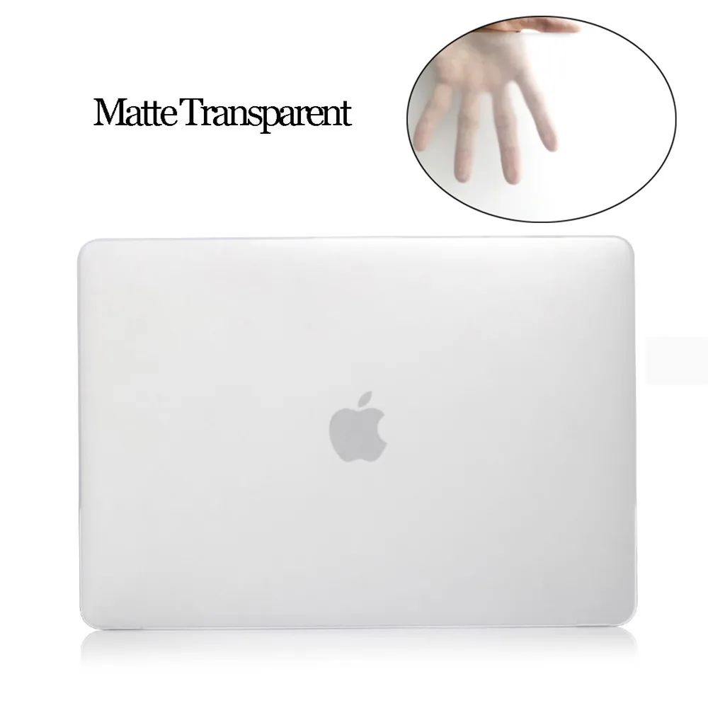 Чехол для ноутбука APPle MacBook Air Pro retina 11 12 13 13,3 15 15,4 дюймов с сенсорной панелью, чехол для MacBook New Air 13 A1932 - Цвет: Matte Transparent