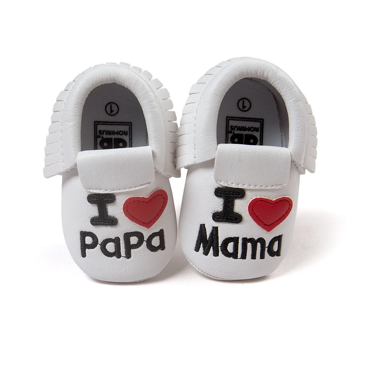 2019 Мода Усы Мокасины с бахромой для малышей I Love Papa Mama» детские первые ходоки Bebe обувь для младенцев из кожи пу