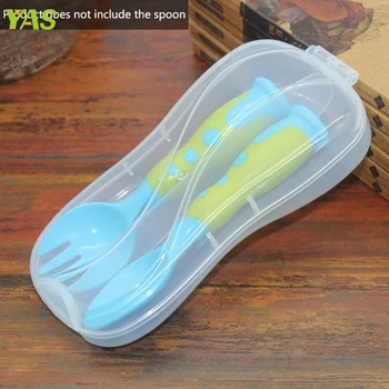 

Portable Plastic Spoon Fork Travel Transparent Tableware Box Storage Organizer Case #330