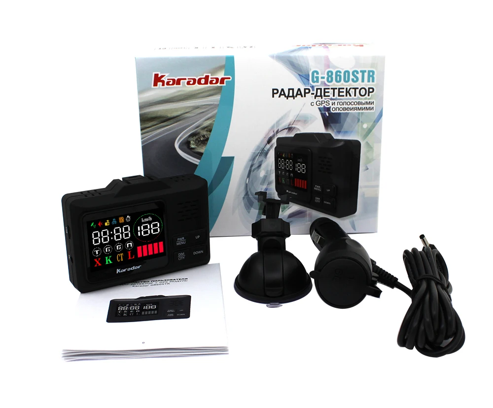 Karadar G 860 скорости автомобиля gps анти полицейский радар детектор предварительно