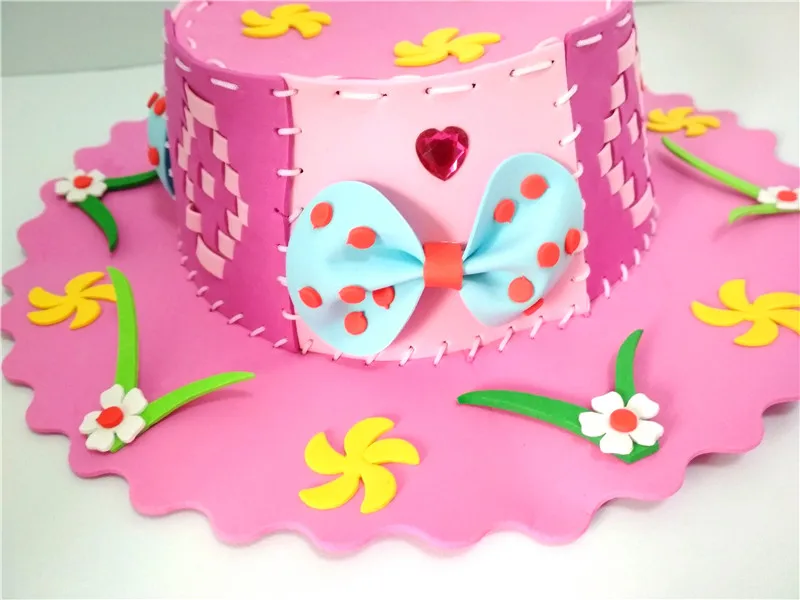 Happyxuan 4 шт. Дети DIY шляпа от солнца ручной работы и комплект для дизайна EVA швейный