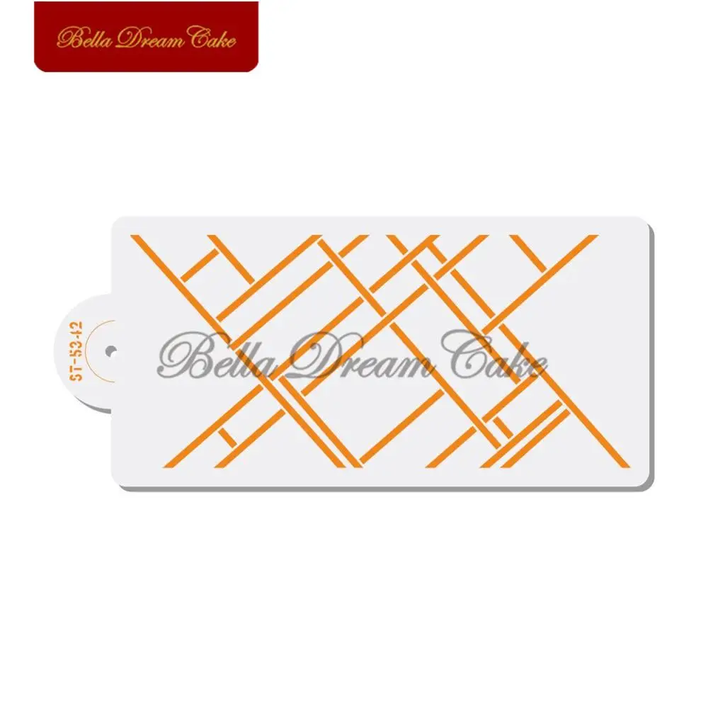 

Irregular Line Design Cake Stencil Fondant Cake Border Template Chocolate Cake Stencils For Wedding Cake Decorating Tool Baking
